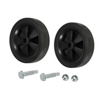 Magideal - 2 Ruedas De Repuesto Para Compresor De Aire, Antideslizantes, A Prueba De Golpes, Universales, Con Tuerca, Fácil Movilidad, Adecuadas Para Reparaciones De Garaje Y Actualizaciones De 12 Cm