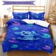 thumbnail image 1 of 3pcs Bedding Set Duvet Cover Closure Includes 1 Duvet Cover & 2 Pillowcases for All Seasons Bedroom Decor, Home Dorm High-Definition Print Blue Dog A186, 1 of 1