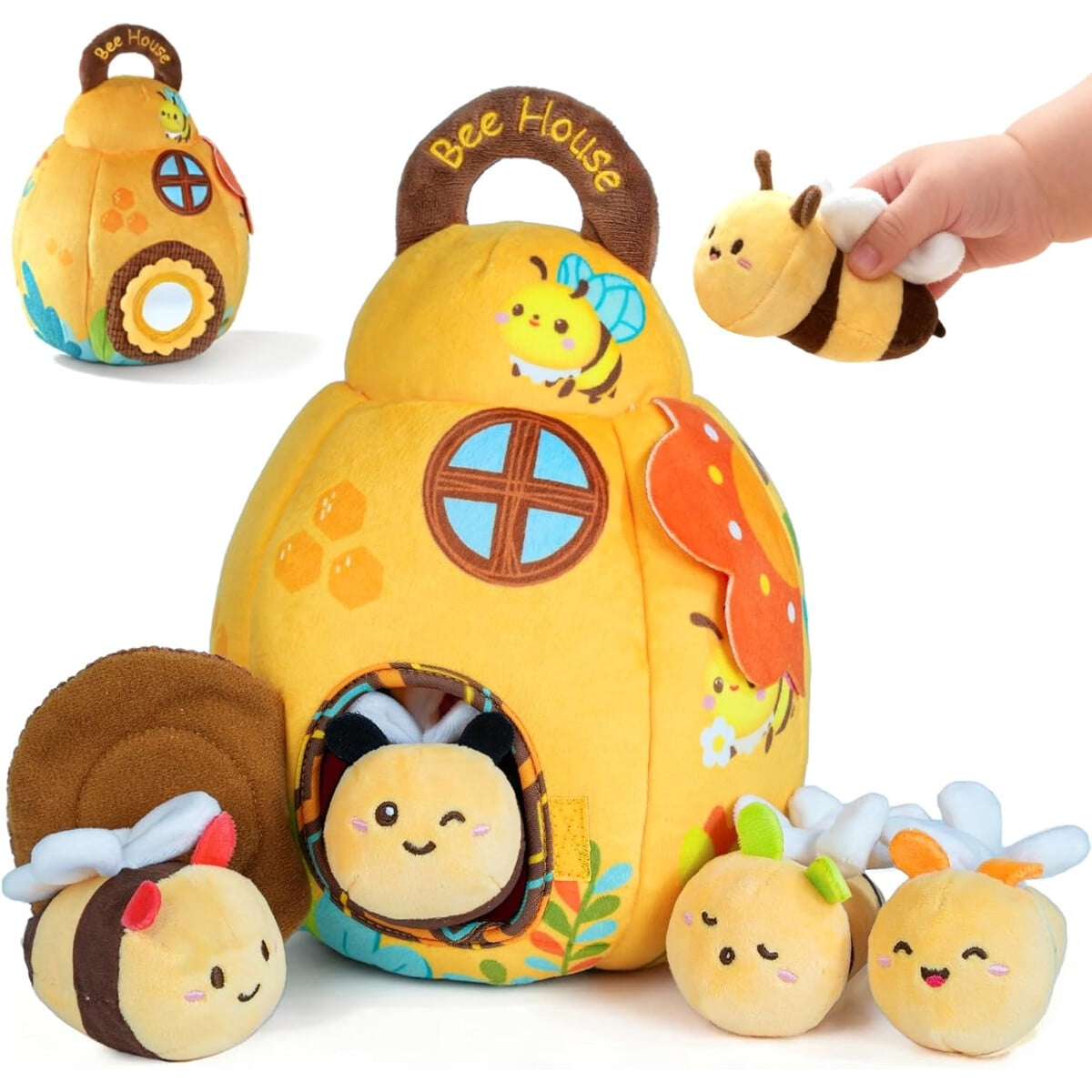 Vyseglobal - Juguete Sensorial Colmena Bebé Montessori 018m Abejas Suaves