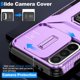 thumbnail image 4 of Funda Armada para Samsung Galaxy A36 con Tapa Deslizante y Soporte Magnético Giratorio Morado, 4 of 5