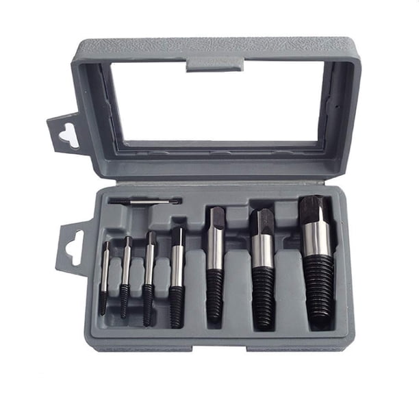 Set extractor de tornillos para tubos PANOVOS, 8 unidades, extractor de tornillos dañados