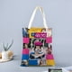 thumbnail image 2 of Carinha de Anjo Bolso de tela con estampado de lienzo para mujer, bolsa de compras reutilizable y estética, con cremallera interior, regalo para mujer,38*45cm., 2 of 6