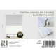 thumbnail image 1 of Cortina Enrollable Doble Blackout Blanco Jaspeada 160x200cm Iii Musas, 1 of 2
