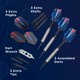 thumbnail image 5 of Darts Viper Sidewinder, 80% tungsteno, punta blanda, 18 g, plata, 5 of 9