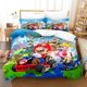 thumbnail image 2 of Game Super Mario King Size Bedding Sets Anime Cosplay Cute Bed Quilt Covers Pillowcases Bedroom Duvet Cover Sets, 2 of 5