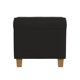 thumbnail image 2 of Ottoman de almacenamiento Benzara Pyp cuadrado 45 cm color chocolate, 2 of 5
