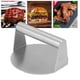 thumbnail image 2 of Prensa de carne manual antiadherente con mango cómodo, prensa redonda de acero inoxidable 304 para hamburguesas, para asar tocino y filetes., 2 of 8