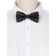 thumbnail image 2 of INSPIRE CHIC Corbatas de Lazo de Lunares para Hombres Pre-Anudadas para Bodas y Negocios Negro, 2 of 5