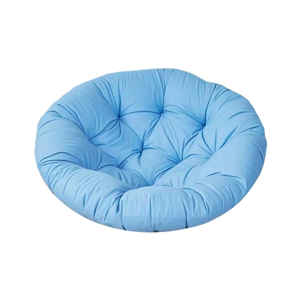 Cojín para Silla Colgante, Cojín para Asiento, Suave, Transpirable, Grueso, Cómodo, Versátil, Práctico para Sillas de Jardín, Tapete, Cojín para Meced Azul
