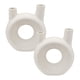 thumbnail image 1 of Florero Redondo Doble Blanco de Ceramica Decorativo Hogar, 1 of 10