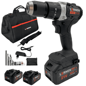 Taladro Percutor Black Edition Brushless Lernen + Baterías + Bolso + Accesorios