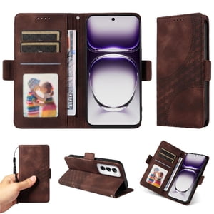 Carcasa Foxdock Oppo Reno 12 5G De Cuero Pu, Diseño Acolchado Clásico, Protección Contra Caídas Y Rayones