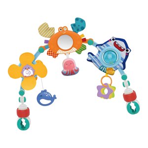 Magideal - Arco De Actividad Sensorial Para Recién Nacidos, Juguete Ajustable Para Cuna De Bebé, Móvil Para Bebés De 0 Meses, Entrenamiento Visual, Sonajero