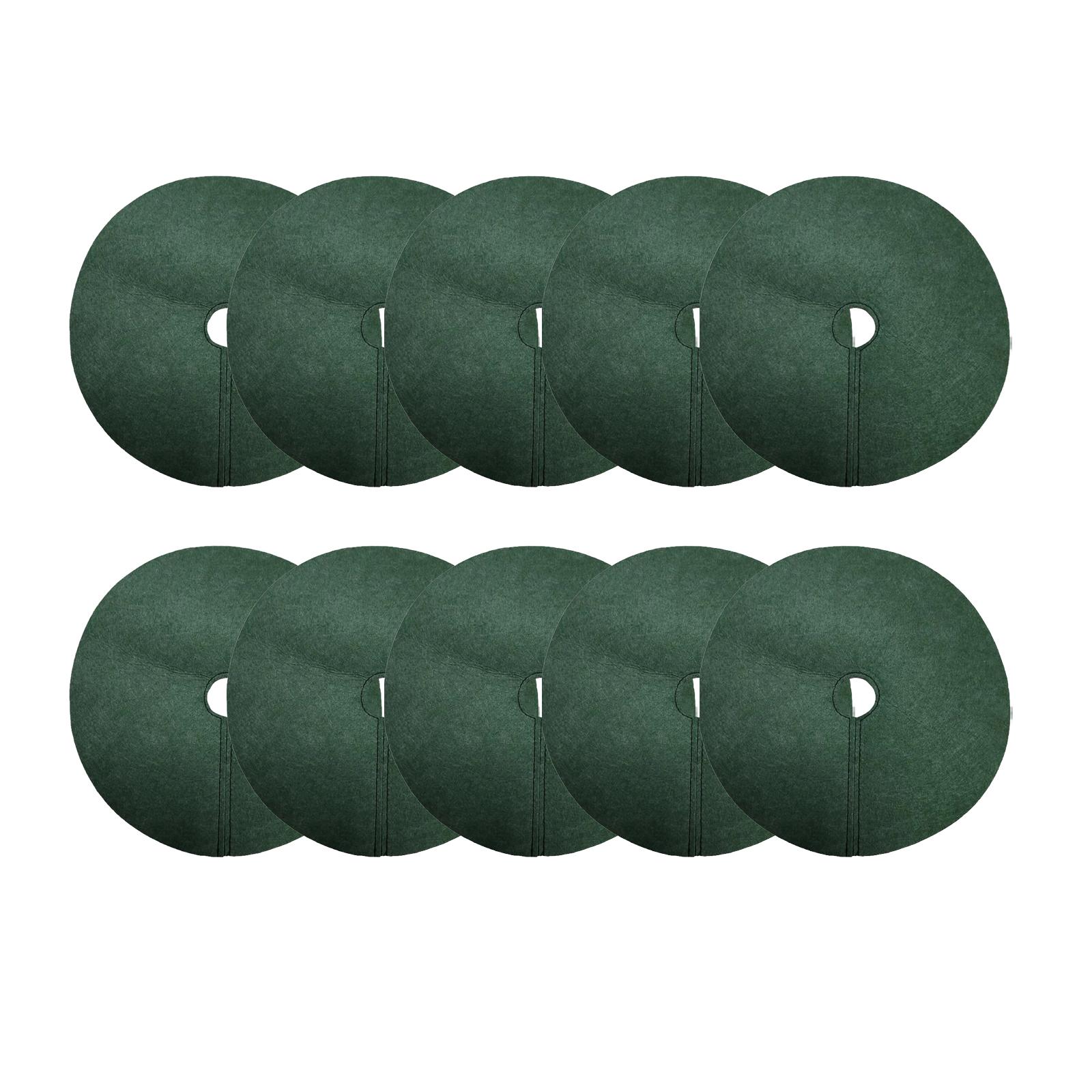 Ioensy - 10 Anillos De Mantillo Para Árboles Para Control De Malezas, Jardinería, Protector Redondo Para Árboles Frutales S