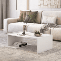 Exit - Mesa De Centro Rectangular Torino Blanca