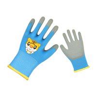 Ioensy - Guantes De Jardinería Para Niños Con Revestimiento De Goma, De 3 A 5 Años, Para Niños Pequeños, Niñas Y Niños, Color Azul
