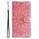 thumbnail image 5 of Funda tipo cartera FOXDOCK para Motorola Moto G86 , diseño girasol en relieve, cuero PU, cierre magnético, soporte y tarjetero, 5 of 5