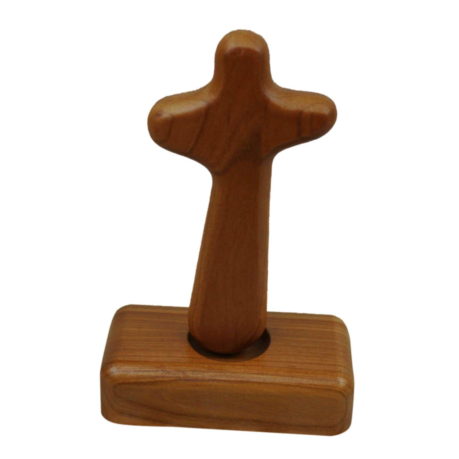 Bothyi - Cruz De Mesa Crucifijo De Madera Decorativa Para Adornos De Gabinete De Capilla