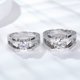 thumbnail image 5 of Anillos de Boda para Hombre de Moissanita de 1-2 Uds Color D Claridad VVS1 Anillos de Diamante Chapado en 18K Anillos de Moissanita de Plata Esterlina S925 para Hombre con Certificado, 5 of 8