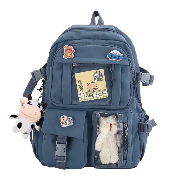 Backpack New Korean Style Student Bag Primary and Secondary School Bag Oxford Cloth Harajuku Style Backpack
