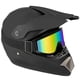thumbnail image 3 of Casco de moto CARTMAN de cara completa aprobado por el DOT, negro mate, 3 of 6