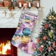 thumbnail image 1 of Calcetines de Navidad Desmarcar Bearbrick Lino Blanco 45cm x 32cm, 1 of 5