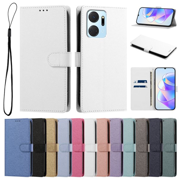 Cartera Protectora para Honor X7A con Soporte, Blanco
