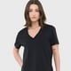 thumbnail image 3 of Polera Mujer V-Neck Esencial Negro Corona, 3 of 5