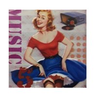 Vgo - Cuadro Placa Metálica Para Colgar 30X30 Cm