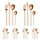 thumbnail image 1 of Juego de cubiertos dorados de 24 piezas, para 6 personas, de acero inoxidable, incluye cucharas, tenedores y cuchillos, ideal para cocina, hogar, oficina, restaurante, hotel., 1 of 5