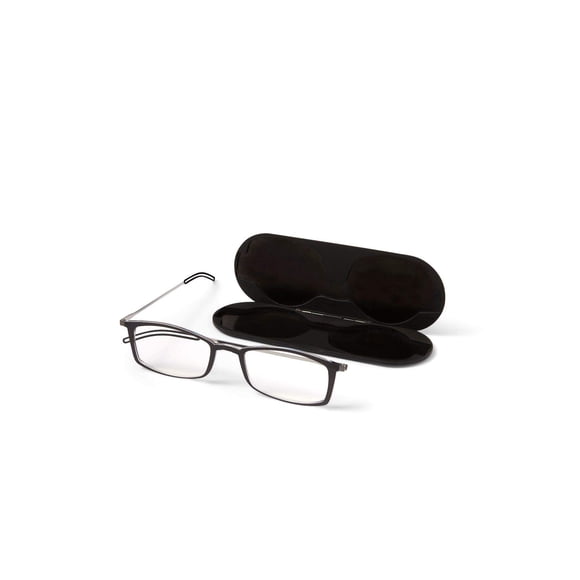 Lentes de Lectura ThinOptics Rectangulares Negros con Aumento 1.0