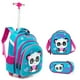 thumbnail image 1 of Children's Wheeled Backpack Girls School Backpack Rolling Luggage Backpack Boys School Trolley Bag Set Lunch Bag and Pencil Case, 1 of 3