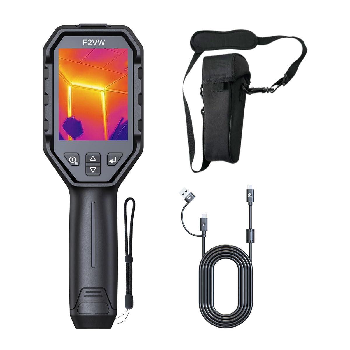 Cámara Térmica Hsftools F2vw 256x192 Ir Pantalla Lcd De 3,2