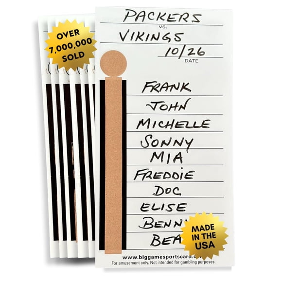 Strip Cards BIG GAME 10 líneas Football Sports 100 tarjetas