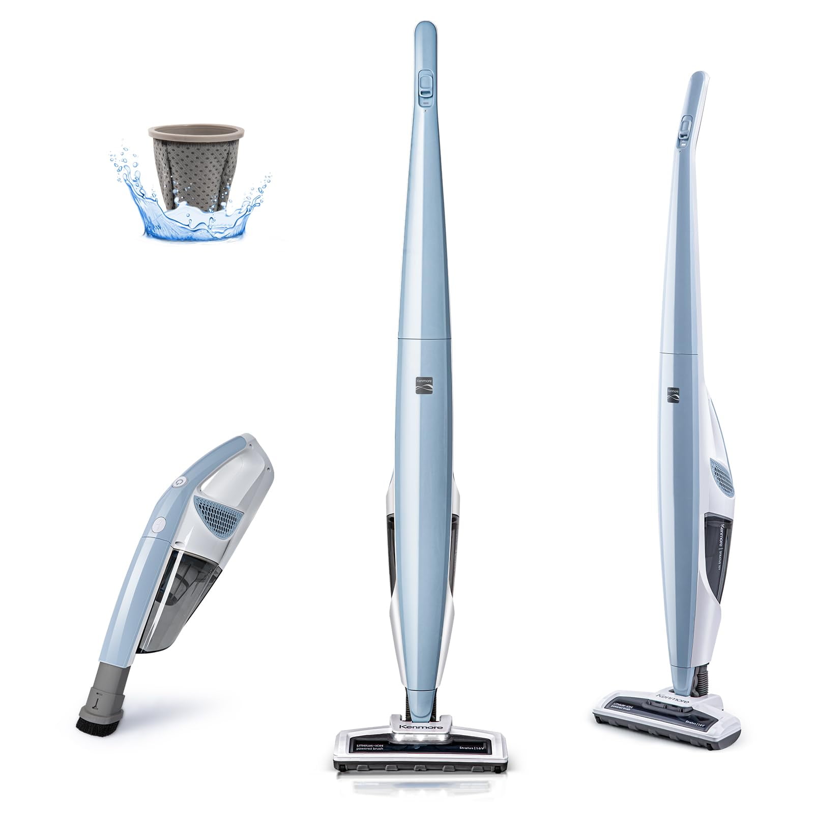 Aspirador Kenmore Ds1020 16v Inalámbrico 2 En 1