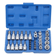 thumbnail image 1 of Juego Dados Torx Estrella 3/8 Hembra Macho 34 Pcs, 1 of 3