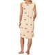 thumbnail image 3 of INSPIRE CHIC Vestido de Noche sin Mangas de Encaje para Mujer con Volantes y Estampado Lindo Midi de Verano para Dormir y Ropa de Casa XL Cereza, 3 of 5