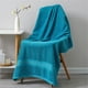 thumbnail image 3 of Toallas - Lujosa toalla de baño jumbo - 100 % algodón, muy absorbente y de secado rápido, toalla extragrande - Suave, calidad hotelera (71 x 139 cm, azul), 3 of 5