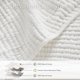 thumbnail image 4 of Juego de colcha EverGrace Queen en blanco marfil con ribete, 4 of 9