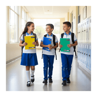 Genérico - Pack 10 Cuadernos Ross Collage 5Mm 100 Hojas 24.5X18 Cm