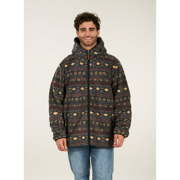 Poleron Rustic Sherpa Cierre Y Gorro Ui8760