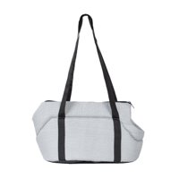 Magideal - Bolsa De Viaje Portátil Para Mascotas, Bolsa Con Asa, Bolso De Hombro, Jaula, Asiento Transpirable Para Perros Para Senderismo, Caminar, Perros Pequeñ , Gris 45X22X20Cm