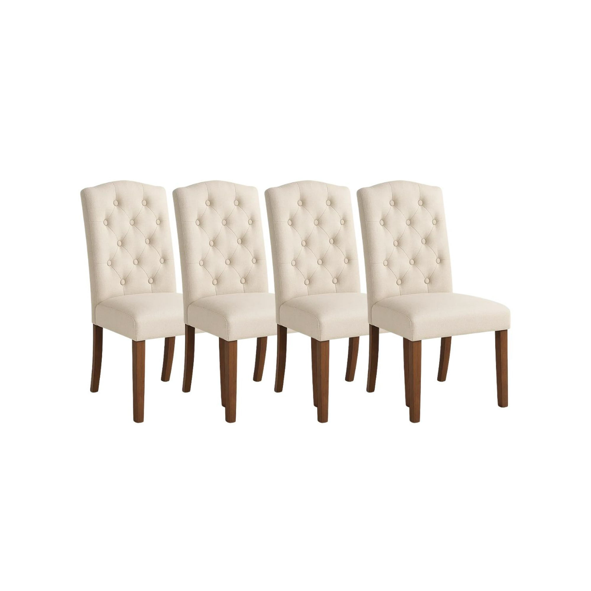 Habita2 Chile - Pack 4 Sillas Con Tapiz Lino Imperial Acolchada