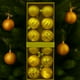 thumbnail image 2 of 12 Bambalinas Esferas Navideñas Dorado 6cm Decoracion Navidad, 2 of 3