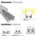 thumbnail image 2 of Perfil de Aluminio Linear, 2 of 3