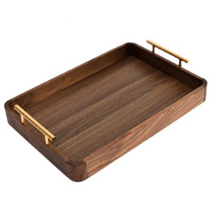 Magideal - Bandejas De Maciza Para Servir Desayuno, Vajilla, De De Té, Bandeja De De , Bandeja De Aperitivos, Bandeja Rectangular Para L