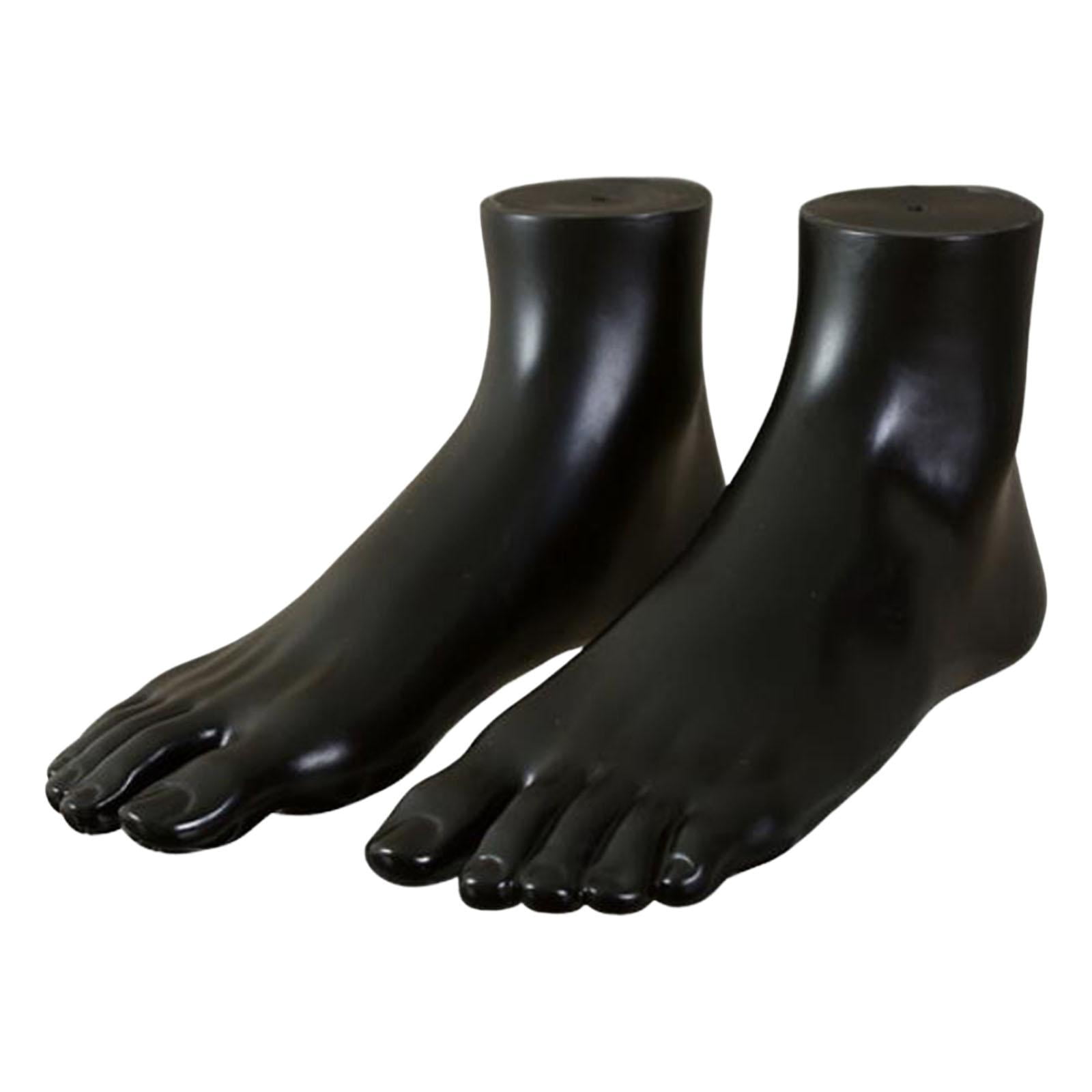 Magideal - Un Maniquíe Adultos, Tobillo Izquierdo Y Derecho, , Calcetines , Accesorios De Exhibición Para Cadena De Media Corta, , Negro