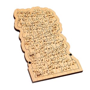 Magideal - Juguete Montessori Rompecabezas De Madera Juguete Forma Geométrica Juego De Mesa De Práctica Rompecabezas Para Cumpleaños Sala De Estar Estudio Fiesta