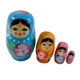 thumbnail image 5 of 4x Mu?ecas Rusas Anidadas Matryoshka Mu?ecas Para Cumplea?os Ni?os Regalo Para Ni?os Azul, 5 of 5