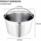thumbnail image 5 of Filtro de café reutilizable de acero inoxidable para Bunn Brewer 8-12 Cup, 5 of 6